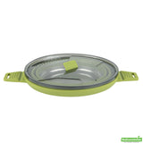 Pots, Hi Tek 2.50 Liter, Collapsible, Green, Silicone, 12.50 x 8.75 x 4.75 Inch, includes Lid,20 - 1 COUNT