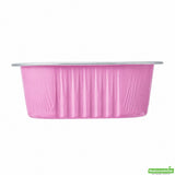 Cups, Baking, 10 Ounce 4.25 x 4.25 x 1.5 Inch, Aluminum, Pink, Square,1 - 100 COUNT