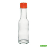 Bottles, Woozy, Vetri 3 Ounce, Glass, 1.50 x 1.50 x 6 Inch, Red Cap,10 - 1 COUNT