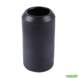 Vase, Table Art, 3.25 x 3.25 x 6 Inch, Ceramic, Black,1 - 1 EACH