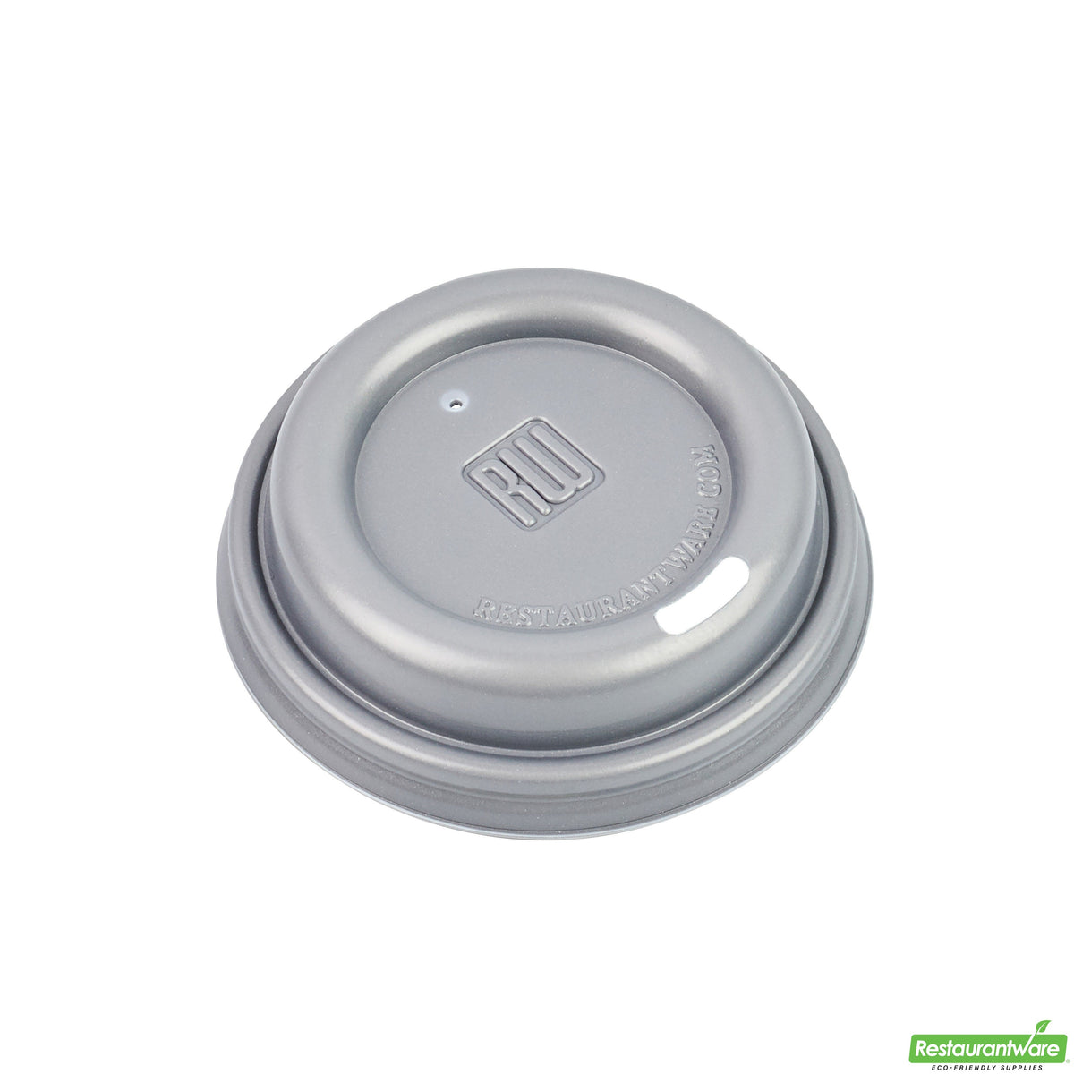 Lids, Flat, Plastic, Pewter Gray,1 - 500 COUNT