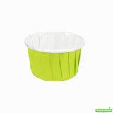 Cups, Baking, 1 Ounce, Paper, Eco Green, Pleated, Small 2 x 2 x 1.25 Inch, Round,200 - 1 COUNT