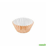 Cups, Baking, 0.4 Ounce, Foil-Coated, Metallic Rose Gold, 0.4 Ounce,1 - 200 COUNT
