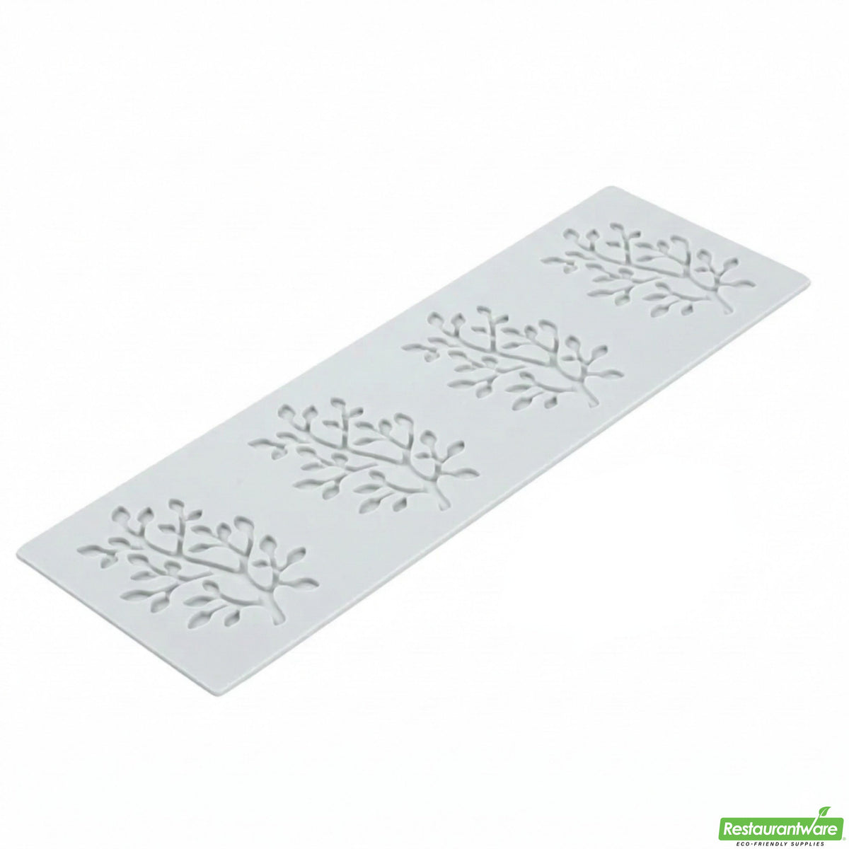 Mats, Fondant Impression, Branch with Leaves, Silicone, Gray,1 - 1 EACH