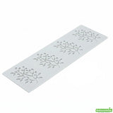 Mats, Fondant Impression, Branch with Leaves, Silicone, Gray,1 - 1 EACH
