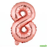 Balloon, Mylar, Balloonify 16 Inch, Number 8, Rose Gold,1 - 1 EACH