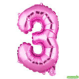 Balloon, Mylar, Balloonify 16 Inch, Number 3, Pink,1 - 1 EACH