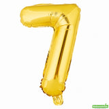 Balloon, Mylar, Balloonify 16 Inch, Number 7, Gold,1 - 1 EACH