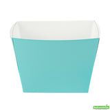 Boxes, Snack, 5.25 x 5.25 x 3.25 Inch, Paper, Turquoise,200 - 1 COUNT