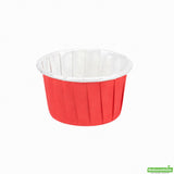 Cups, Baking, 1 Ounce, Paper, Red, Pleated, Small 2 x 2 x 1.25 Inch, Round,200 - 1 COUNT
