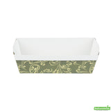 Pans, Loaf, Bake Tek 32 Ounce, Greaseproof Paper, Dark Green Vintage Floral, 8 x 3.75 x 2.25 Inch,4 - 25 COUNT