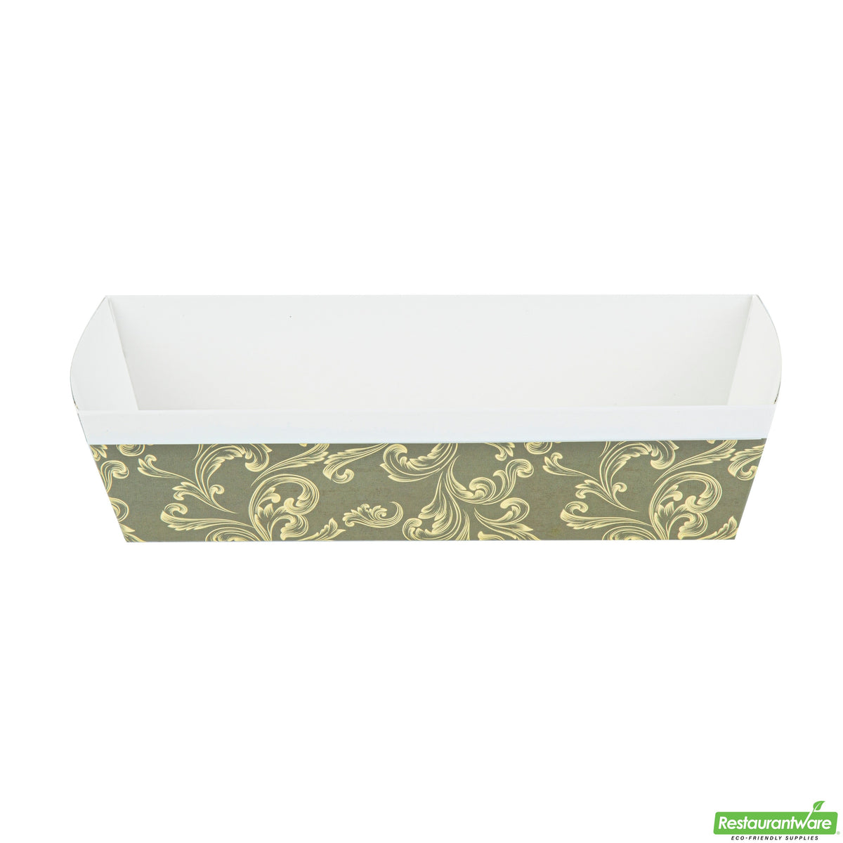 Pans, Loaf, Bake Tek 42 Ounce, Greaseproof Paper, Dark Green Vintage Floral, 10 x 3.5 x 2.5 Inch,4 - 25 COUNT