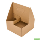Carriers, Cup, 3-Cup, Paper, Kraft, Altalena Duo, with Handle,1 - 100 COUNT