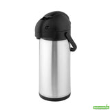Airpot, Beverage, 3 Liter, Pump Lever, Stainless Steel, 24 Hour Retention,1 - 1 EACH