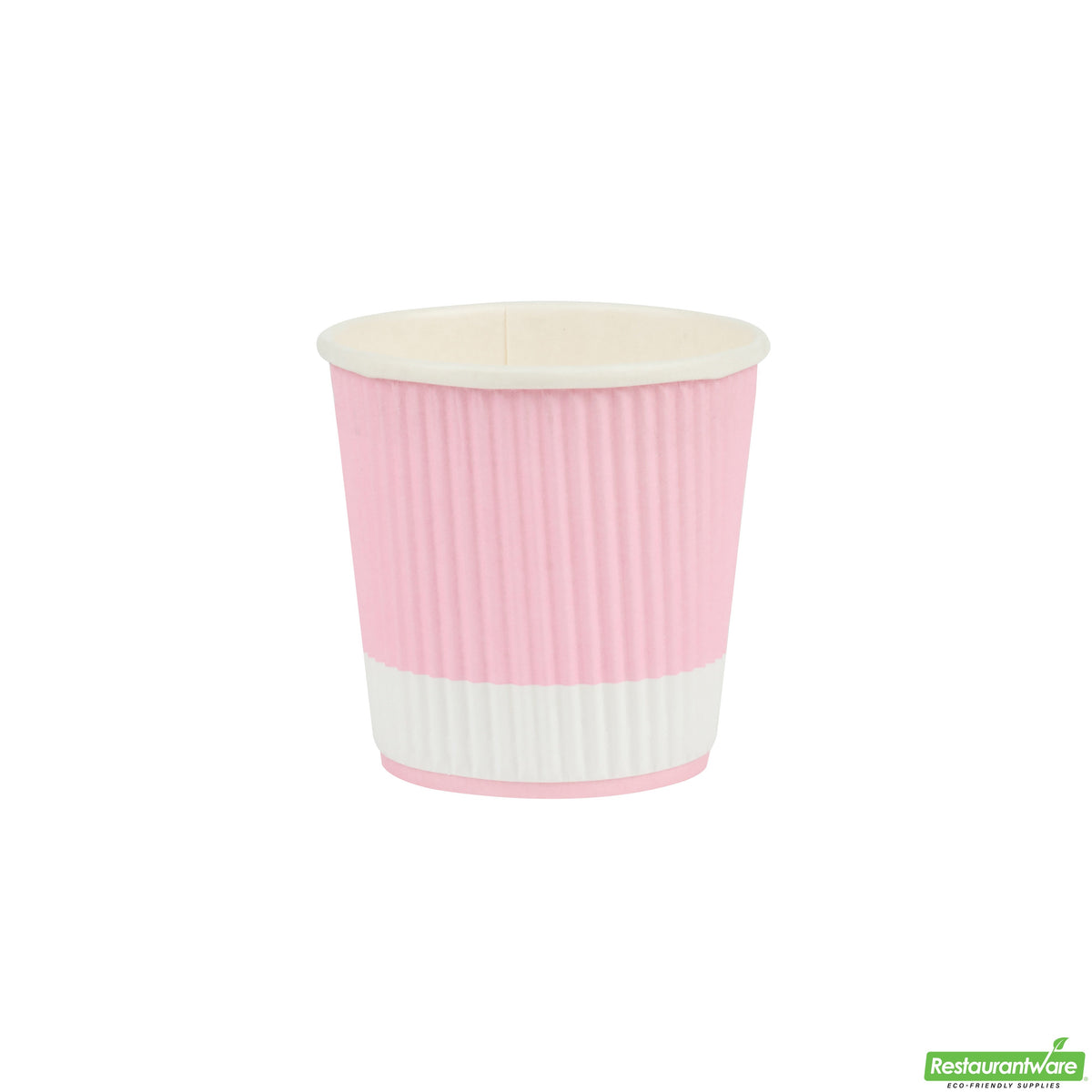 Cups, Hot, 4 Ounce, Paper, Light Pink, Ripple Wall, 4 Ounce,1 - 500 COUNT