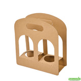 Carriers, Beverage, 2-Cup, Paper, Kraft, 9.75 x 4 x 10.75 Inch,1 - 100 COUNT