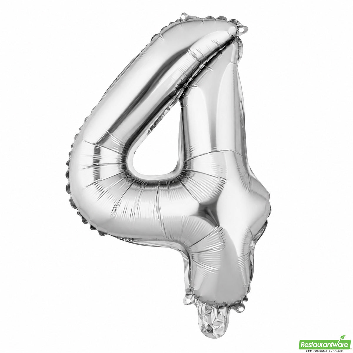 Balloon, Mylar, Balloonify 16 Inch, Number 4, Silver,1 - 1 EACH