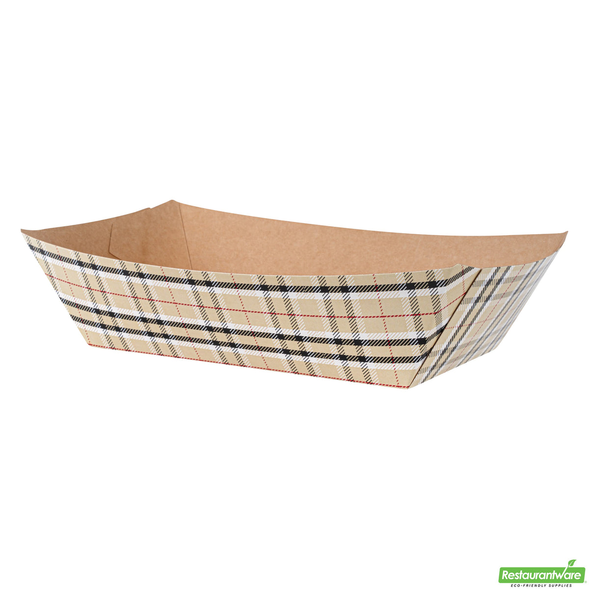 Boats, Bio Tek 6.50 x 3.75 x 2.25 Inch, Paper, Plaid, 2 Pound, #200,4 - 50 COUNT