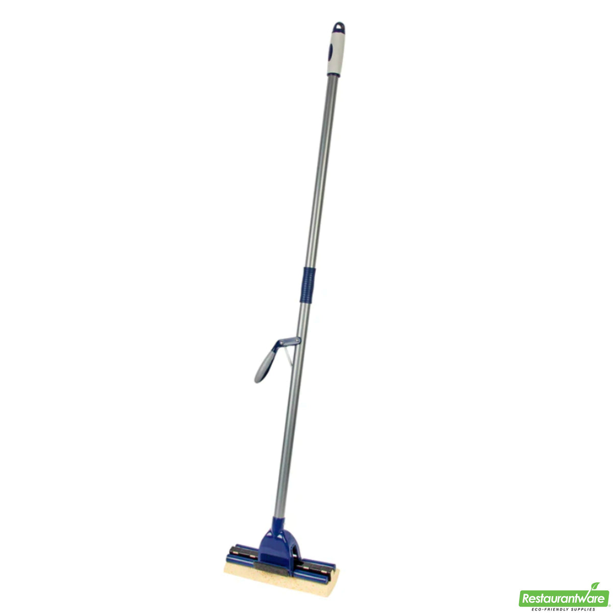 Mop, Sponge, Clean Tek Professional, Blue, Cellulose, includes Scouring Pad Attachment,1 - 1 EACH