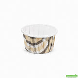 Cups, Baking, 2 Ounce, Paper, Plaid, Pleated, Medium 2.25 x 2.25 x 1.50 Inch, Round,200 - 1 COUNT