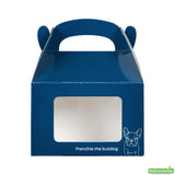 Boxes, Gable & Lunch, Bio Tek 4 x 2.50 x 2.50 Inch, Paper, Frenchie, with Window,4 - 25 COUNT