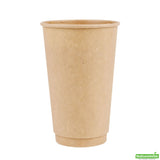 Cups, Hot, 16 Ounce, Paper, Kraft, Double Wall, 16 Ounce,1 - 500 COUNT