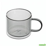 Mugs, Coffee, Forma Professional, 11 Ounce, Gray, Double Wall, Borosilicate, with Handle, 3.50 x 3.50 x 3 Inch,6 - 2 COUNT