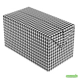 Boxes, Lunch & Chicken, Bio Tek 80 Ounce, Paper, Black Houndstooth, 9 x 5 x 5 Inch, with Fast Top,16 - 25 COUNT