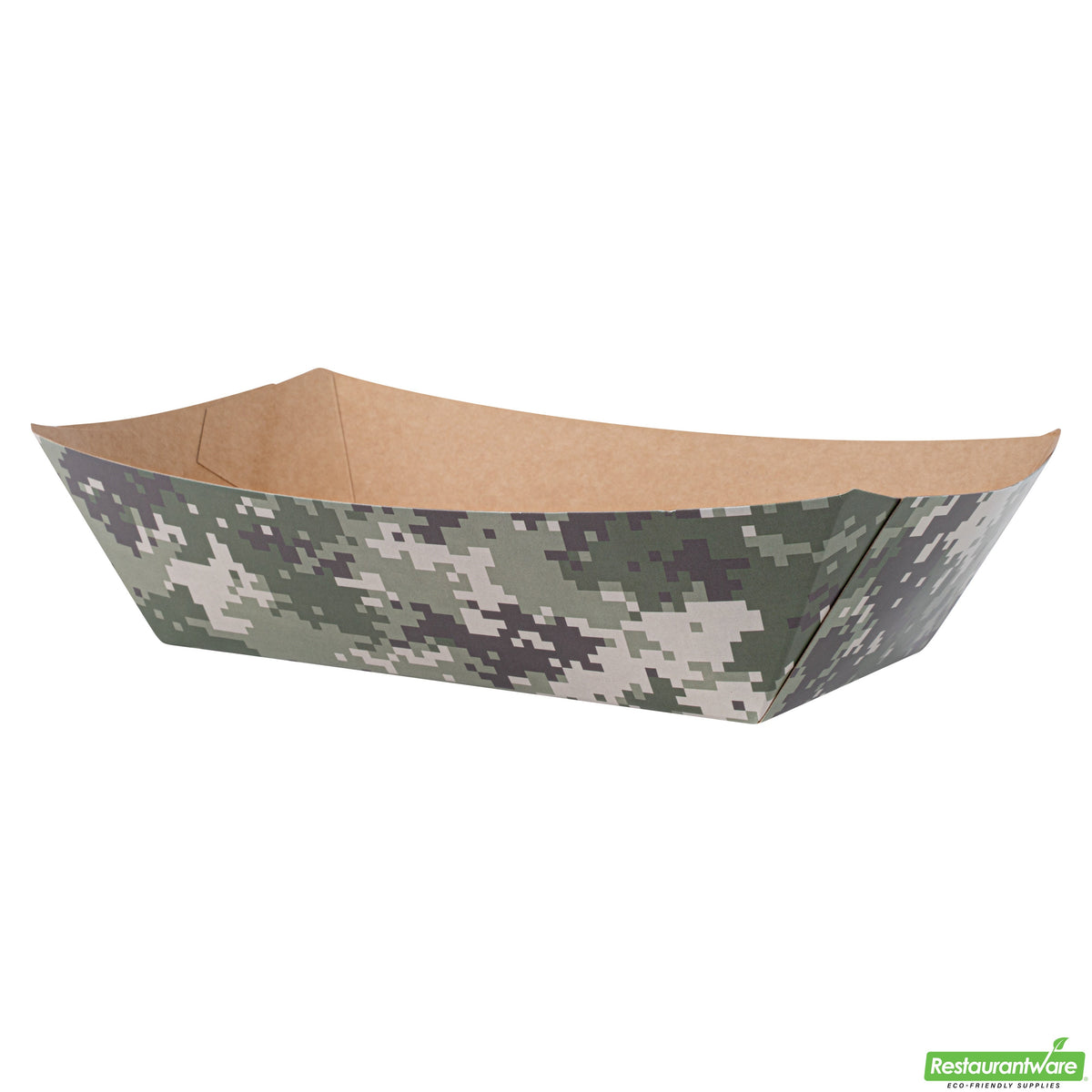 Boats, Bio Tek 6.50 x 3.75 x 2.25 Inch, Paper, Camouflage, 2 Pound, #200,4 - 50 COUNT