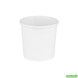 Containers, Soup, 12 Ounce, Paper, White, Round, 3.5 x 3.5 x 3.5 Inch,1 - 200 COUNT