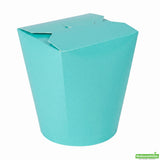 Containers, Noodle Take-Out, Bio Tek 32 Ounce, Paper, Turquoise, Round,4 - 50 COUNT