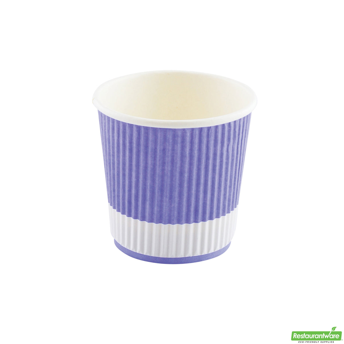 Cups, Hot, 4 Ounce, Paper, Light Purple, Ripple Wall, 4 Ounce,1 - 500 COUNT