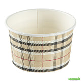 Cups, To-Go, Coppetta 5 Ounce, Paper, Plaid, 3.25 x 3.25 x 2 Inch,4 - 50 COUNT