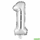 Balloon, Mylar, Balloonify 16 Inch, Number 1, Silver,1 - 1 EACH