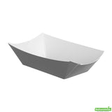 Containers, Food, 3.25 x 2 x 1.5 Inch, Paper, Gray, Boat,1 - 400 COUNT