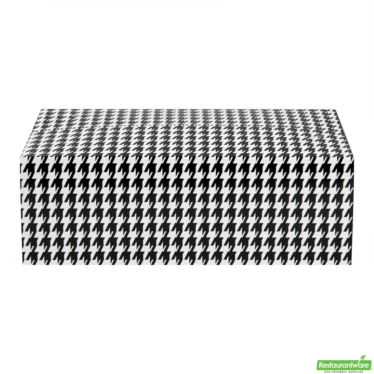 Boxes, Lunch & Chicken, Bio Tek 71 Ounce, Paper, Black Houndstooth, 8.75 x 5 x 3 Inch, with Fast Top,16 - 25 COUNT