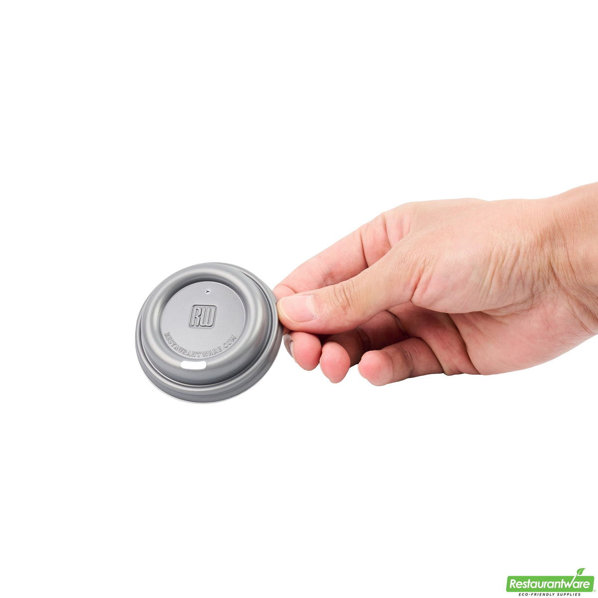 Lids, Flat, Plastic, Pewter Gray,1 - 500 COUNT