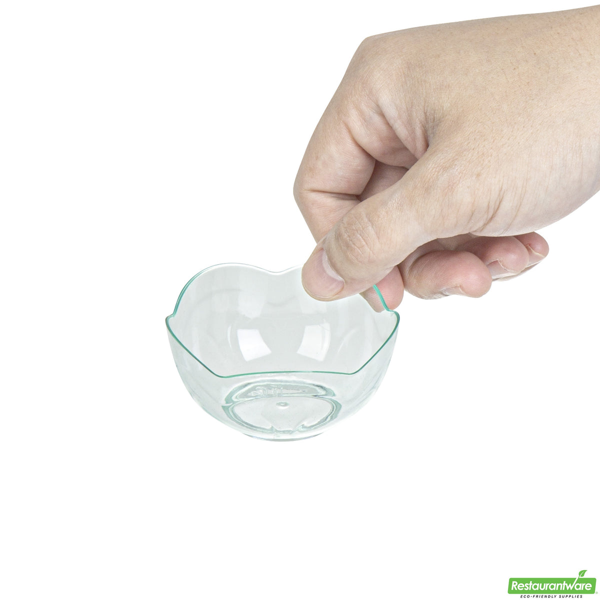Cups, Le Fleur Dessert, 2 Ounce, Plastic, Sea Green, Petal, Heavyweight, 2 Ounce,1 - 100 COUNT