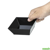 Bowls, 4.3 x 4.3 x 1.6 Inch, Plastic, Black, Square, Heavyweight, 4.3 Linear Inch,1 - 100 COUNT