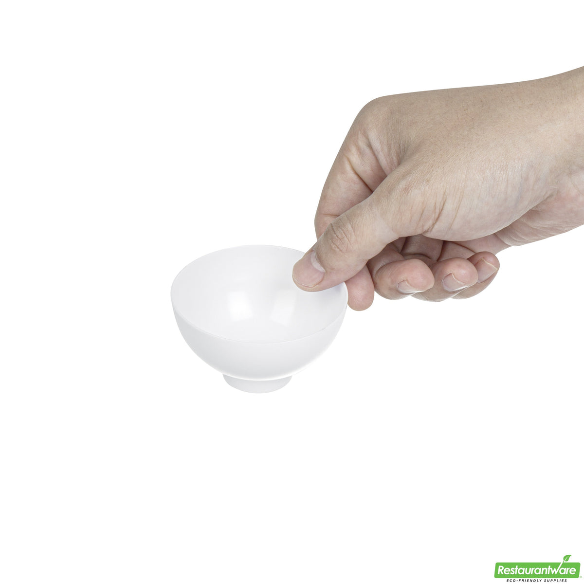 Bowls, Coppa, 2.5 Inch, Plastic, White, 2.5 Linear Inch,1 - 100 COUNT