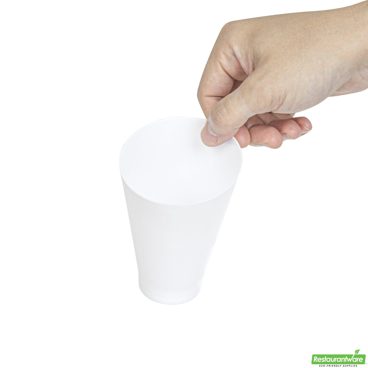 Cups, Dessert, 6.5 Ounce, Plastic, White, Round Incline, Heavyweight, 6.5 Ounce,1 - 100 COUNT