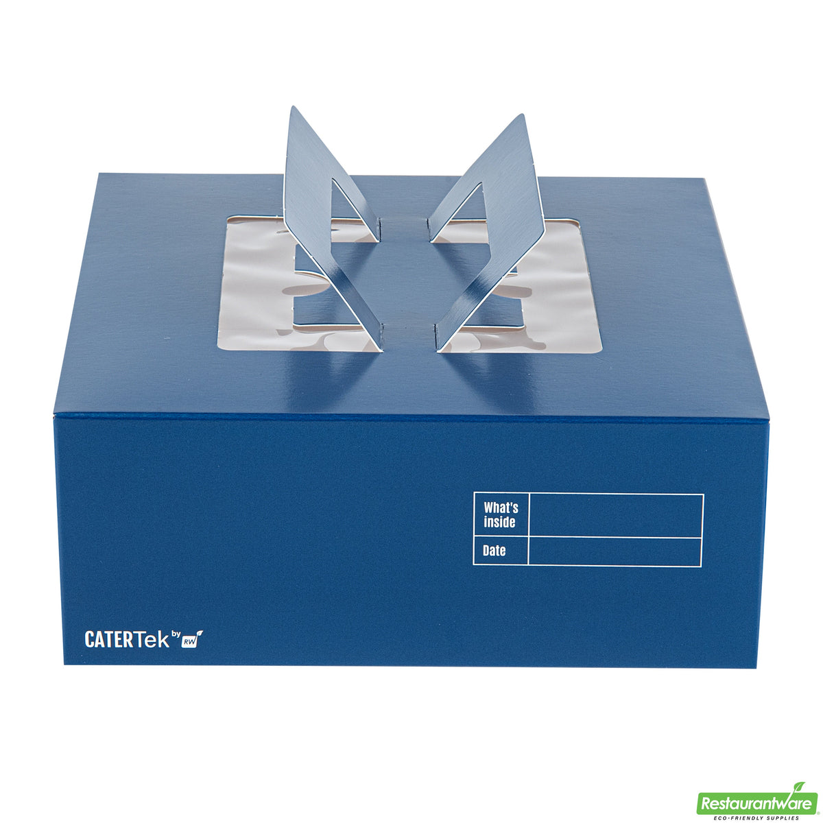 Boxes, Cake & Lunch, Cater Tek 9 x 9 x 3.50 Inch, Paper, Frenchie, with Window & Pop-Up Handle,50 - 1 COUNT