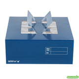 Boxes, Cake & Lunch, Cater Tek 9 x 9 x 3.50 Inch, Paper, Frenchie, with Window & Pop-Up Handle,50 - 1 COUNT