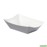 Containers, Food, 3.25 x 2 x 1.5 Inch, Paper, Gray, Boat,1 - 400 COUNT