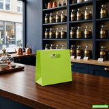 Bags, Take-Out, Bag Tek 11 x 7 x 11 Inch, Paper, Eco Green, Rectangular, with Handles,100 - 1 COUNT