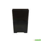 Cups, Dessert, 4 Ounce, Plastic, Black Quadrato Design, Tall Square, Heavyweight, 4 Ounce,1 - 100 COUNT