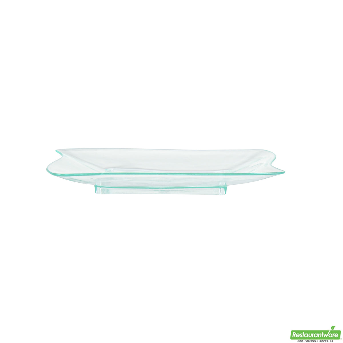 Plates, Appetizer, 3 Inch, Plastic, Sea Green Aqua Design, Wave-Edge, Heavyweight, 3 Linear Inch,1 - 100 COUNT