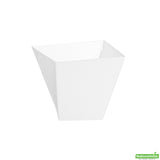 Dishes, Dessert, 5.5 Ounce, Plastic, White Girata Design, Square, Heavyweight, 5.5 Ounce,1 - 100 COUNT