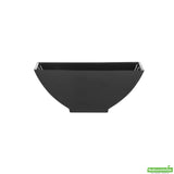 Bowls, Small, Plastic, Black Architetto Design, Square, Heavyweight,1 - 100 COUNT