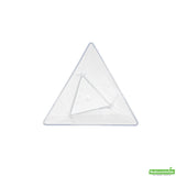 Cups, Dessert, 2.9 x 2.6 x 2.8 Inch, Plastic, Clear Torcente Design, Tall Triangle, Heavyweight,1 - 100 COUNT